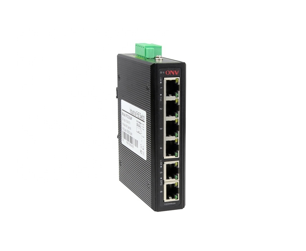 ONV Industrial POE Switch Manufacturer 802.3 af/at 48V 4 8 16 24 PoE Port with 120W/240w power supply