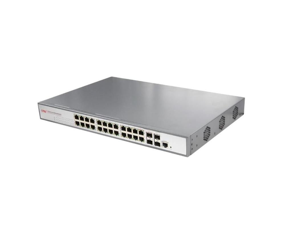 24 Port Gigabit PoE+ Managed Switch with 4 SFP 400W