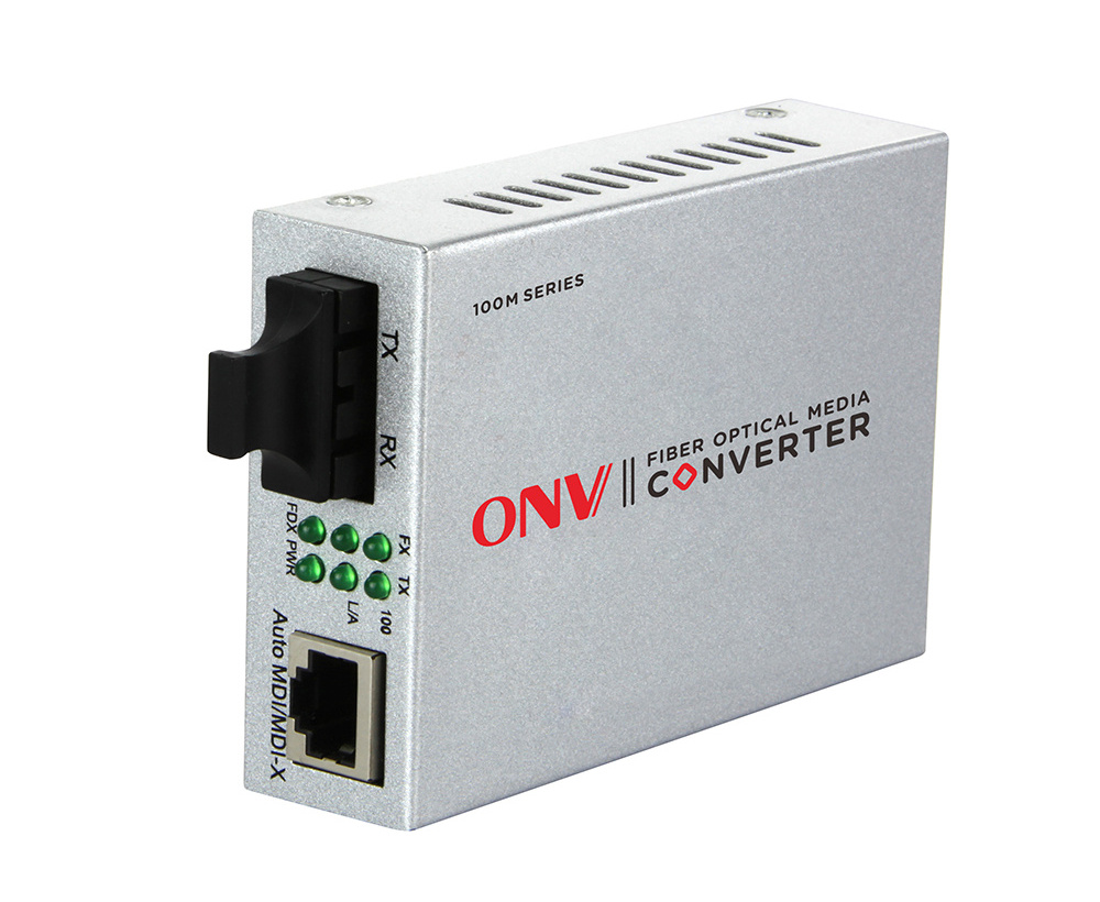 1310nm 2 port 10/100M single mode dual fiber cctv media converter