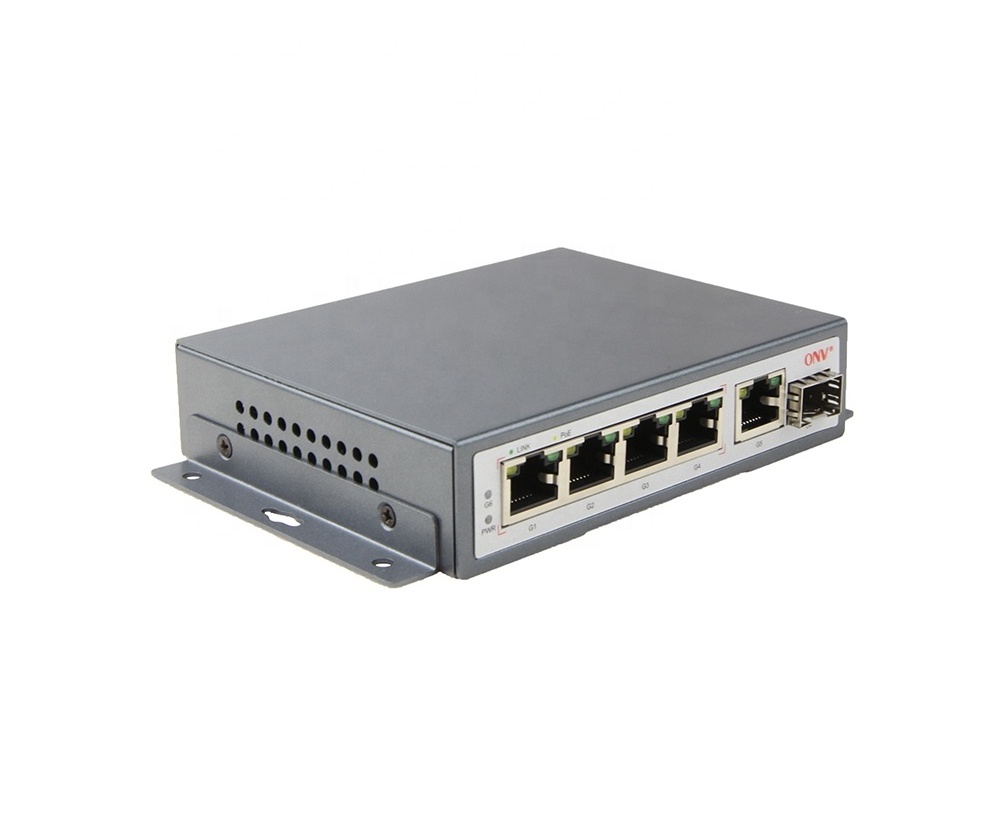 Ethernet switch 4 port  Rack mount 4-port gigabit poe switch 4 ports poe