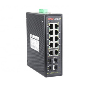 8 12 16 x 10 100 1000 Base TX POE RJ45 Ports 8 Gigabit and 4 x 1G SFP Industrial Ethernet POE Switch (IPS33148PFM)