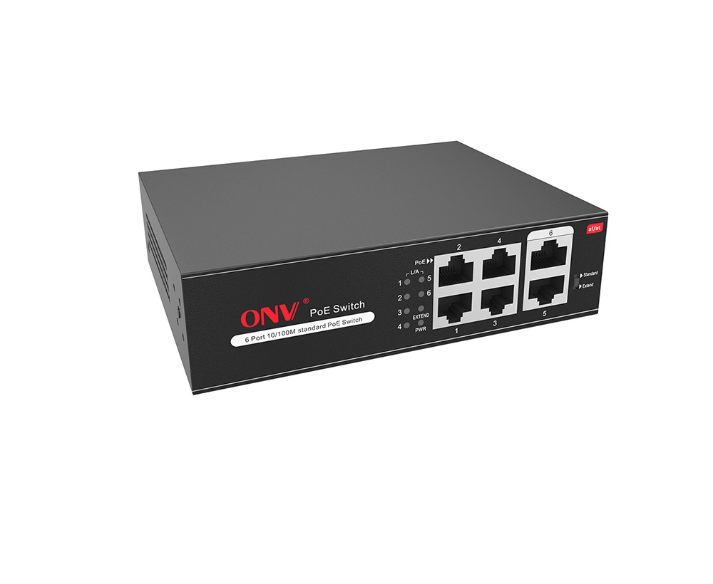 Fresh price for 6-port 10/100Mbps PoE Switch 250m extend for Intelligent Monitoring devices