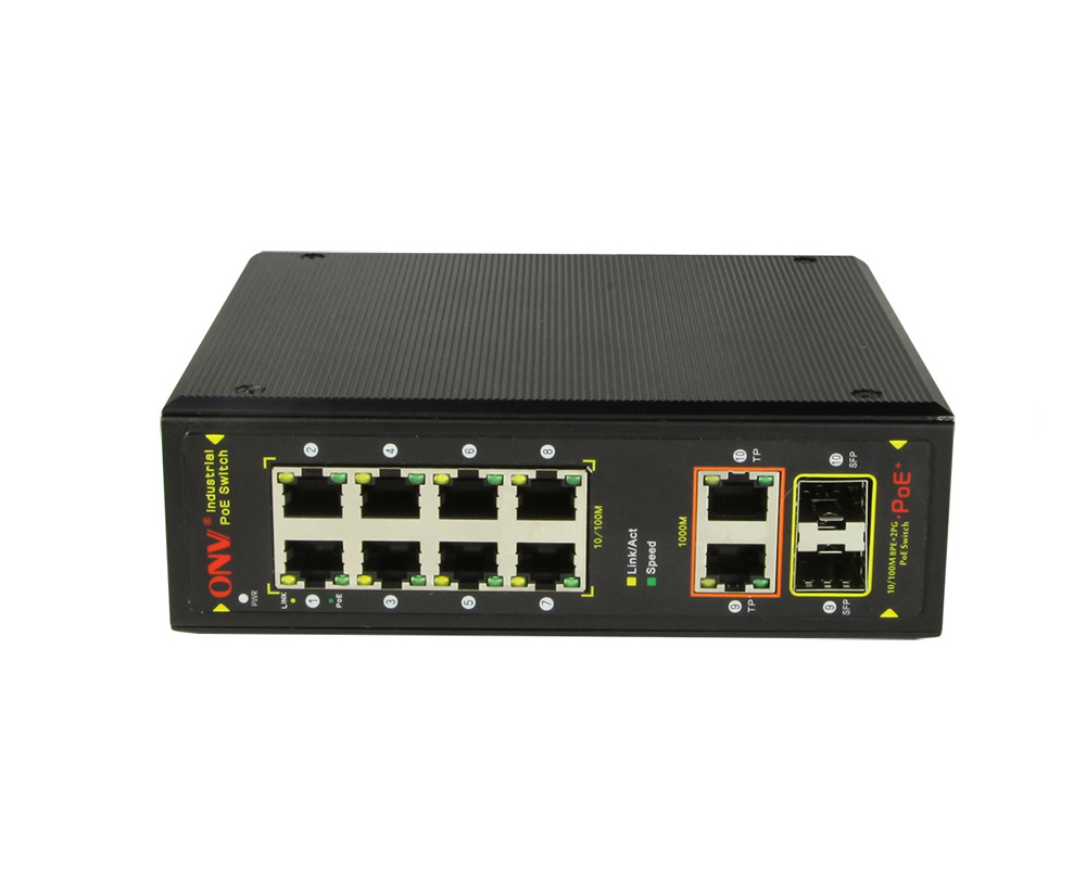 7-Port Gigabit Industrial Ethernet Switch for Dahua camera 4 Port POE Switch