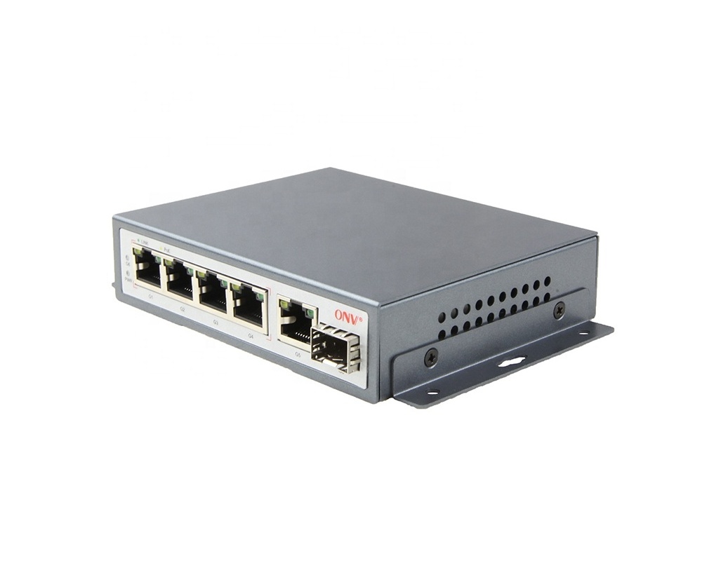 Ethernet switch 4 port  Rack mount 4-port gigabit poe switch 4 ports poe