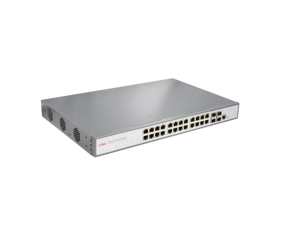 24 Port Gigabit PoE+ Managed Switch with 4 SFP 400W