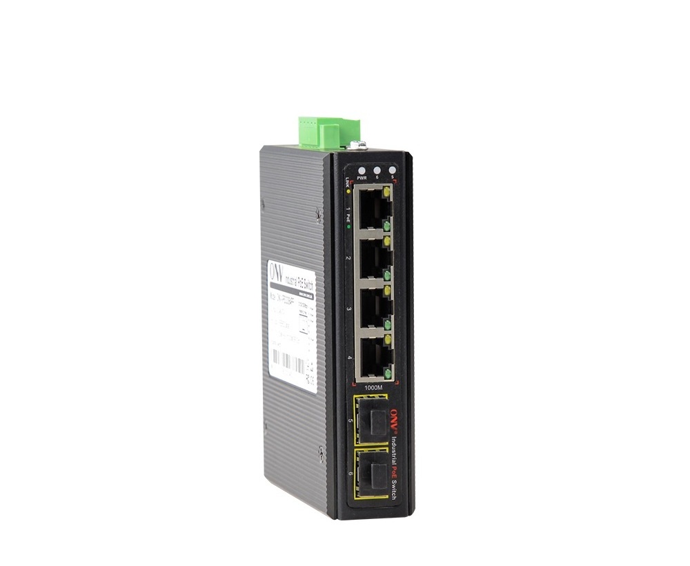 ONV 4 port unmanageable network Industrial POE Switch with 2 sfp for cctv surveillance system(ONV-IPS33064PF)