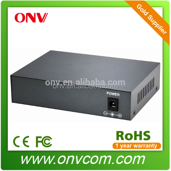 OEM 4 port ethernet switch 48v POE for dahua cctv camera