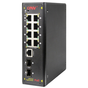 ONV-IPS33108PFM web managed 10/100/1000M 10 port industrial poe switch