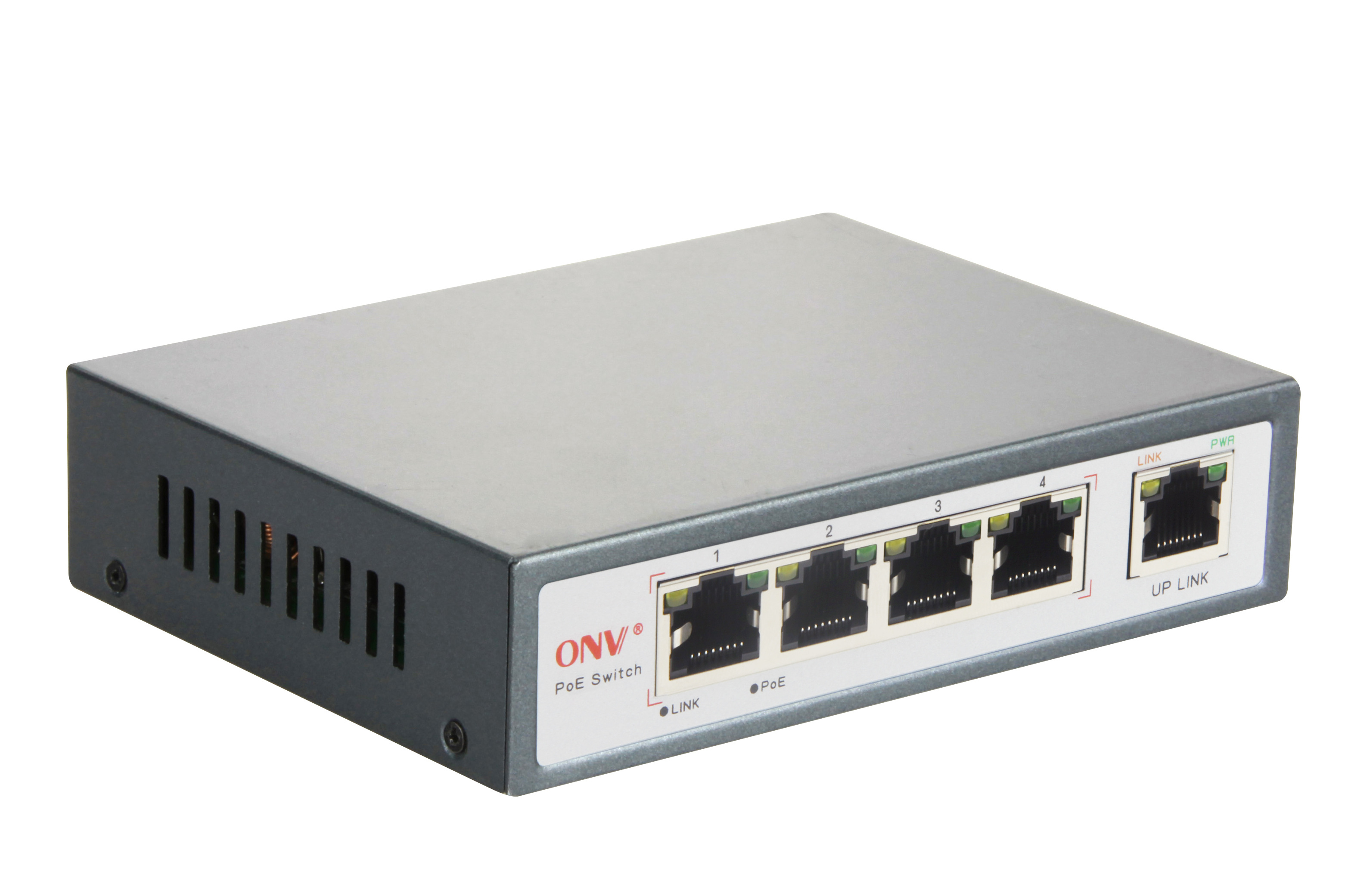 Ethernet PoE repeater 200 meter 4-Port full gigabit PoE Extender passive poe switch  (ONV-PSE-PD3304)