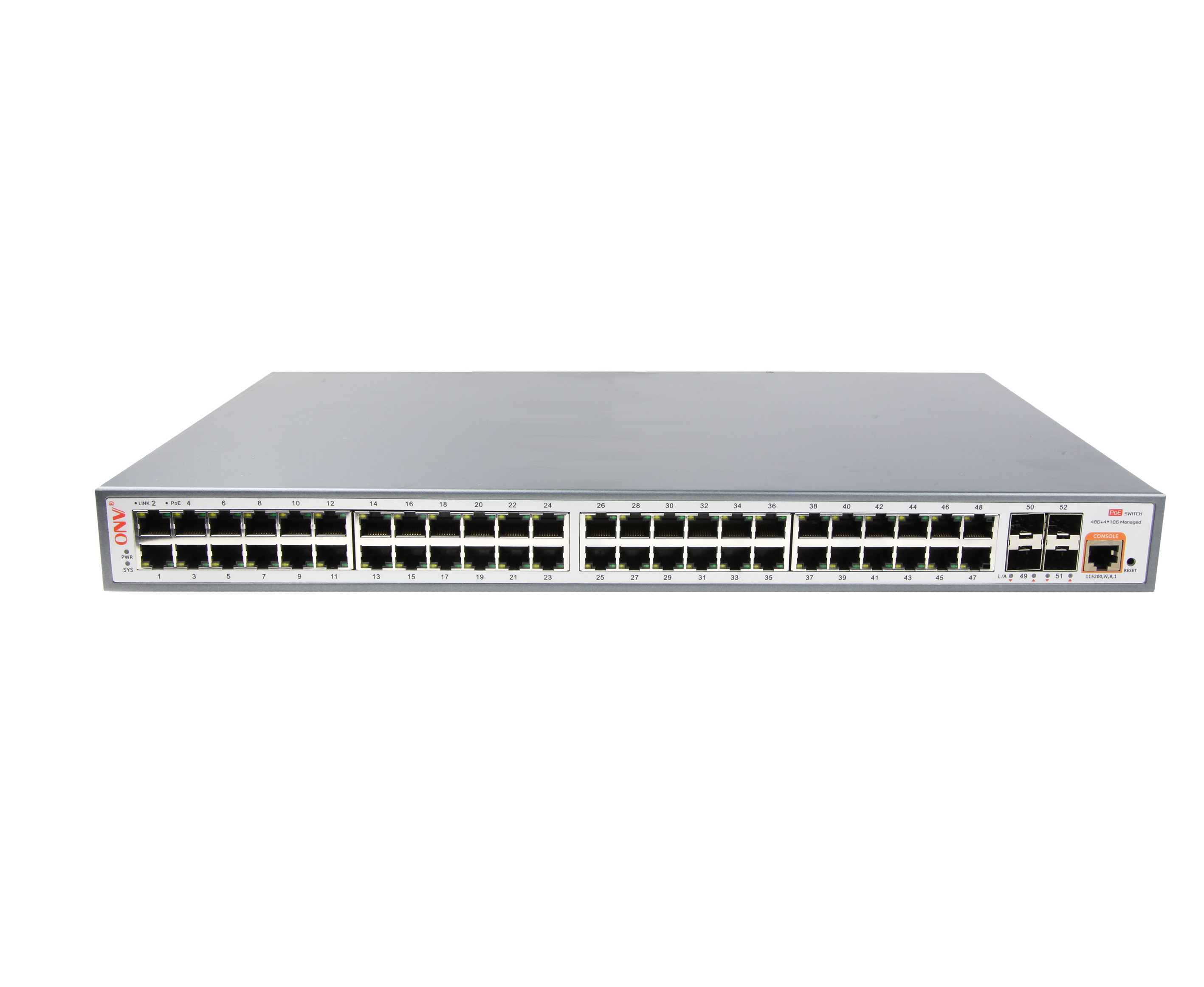 OEM 48 Port 10/100/1000Mbps Switch+4 10G SFP+ ports Gigabit Combo managed POE Switch(POE36048PFM)