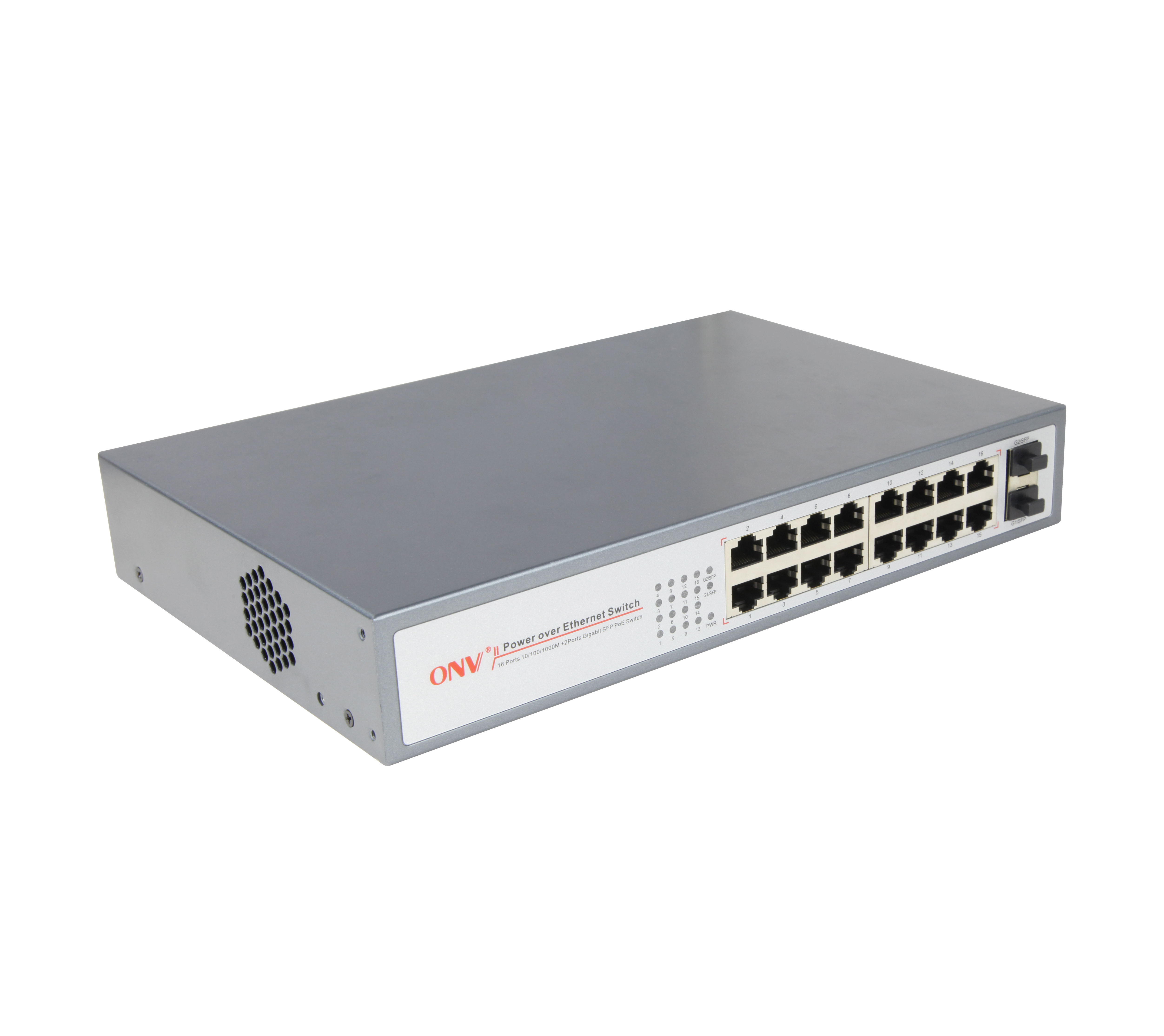 Business Desktop 16 port gigabit poe switch (ONV-POE33016PFB)