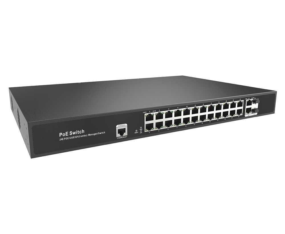 ONV 10100mbs POE switch manage 24 port fiber switch (ONV-POE31024PFM )