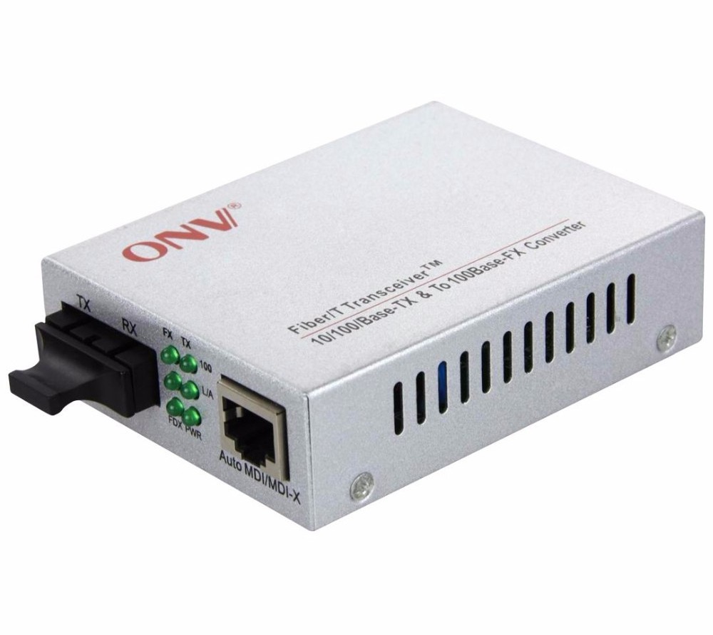 CCTV 10/100M 2 port multimode dual fiber cctv fiber optic media converter price