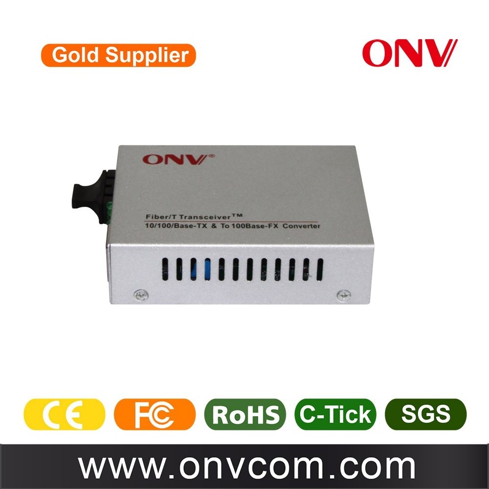 CCTV 10/100M 2 port multimode dual fiber cctv fiber optic media converter price