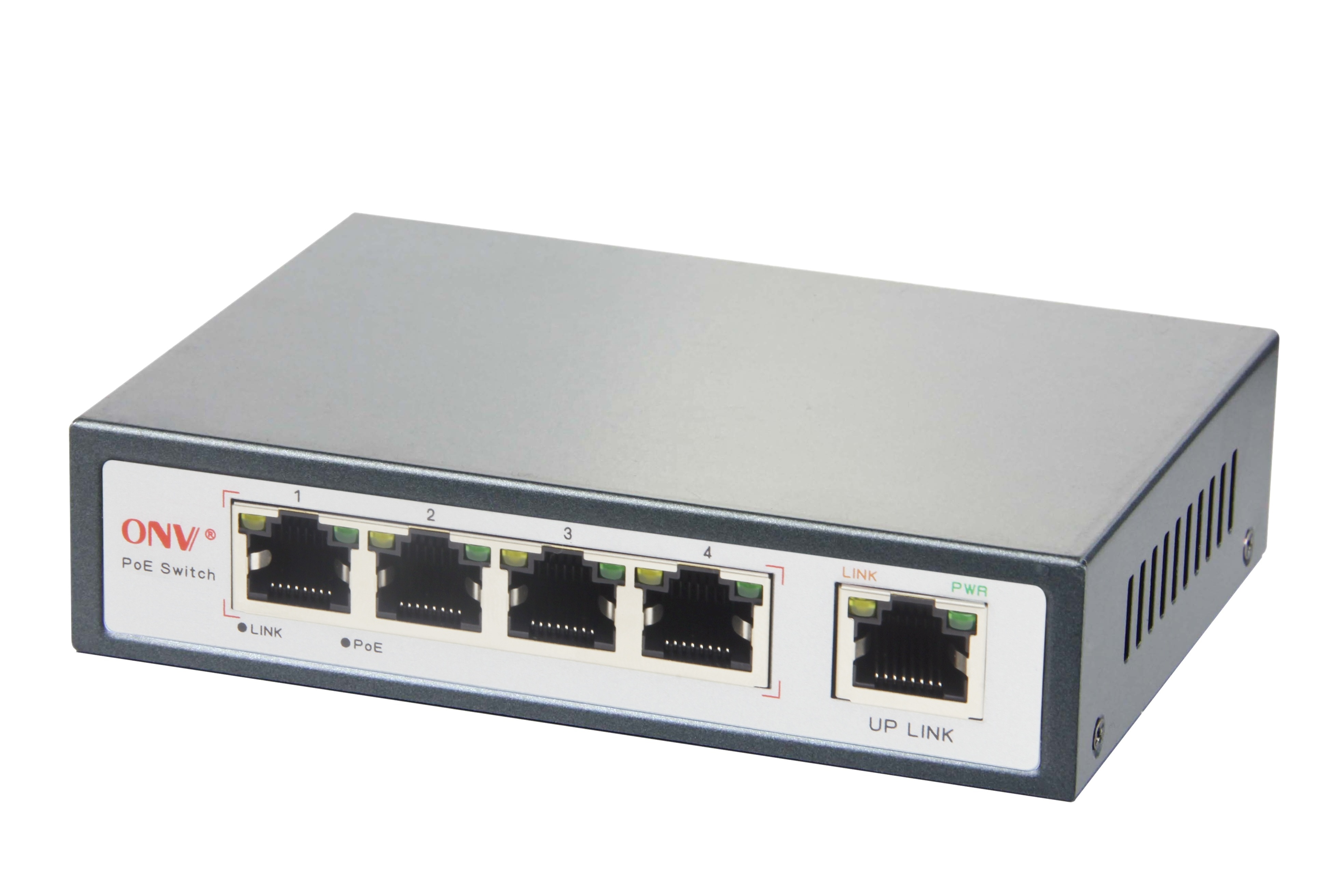 Ethernet PoE repeater 200 meter 4-Port full gigabit PoE Extender passive poe switch  (ONV-PSE-PD3304)