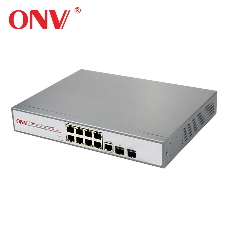 8 port Gigabit Managed PoE Switch (ONV-POE33108PFM)