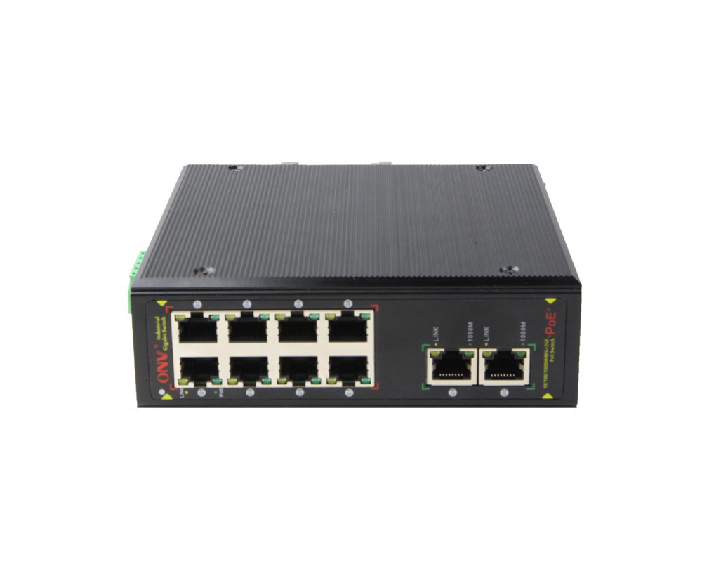 OEM/ODM POE Industrial Ethernet Switch with 8*10/100/1000M POE +2*10/100/1000M uplink port Outdoor Poe Switch