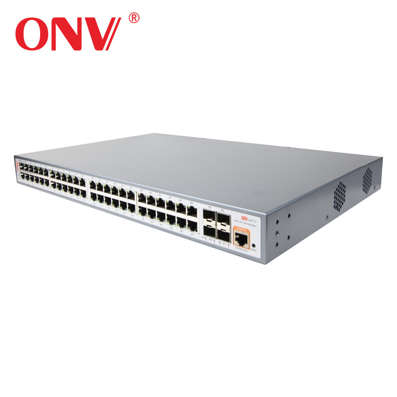 OEM 48 Port 10/100/1000Mbps Switch+4 10G SFP+ ports Gigabit Combo managed POE Switch(POE36048PFM)