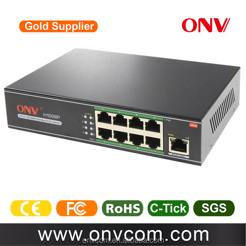 100M power over ethernet poe switch 8 port really cheap price