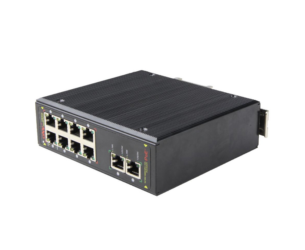 OEM/ODM POE Industrial Ethernet Switch with 8*10/100/1000M POE +2*10/100/1000M uplink port Outdoor Poe Switch