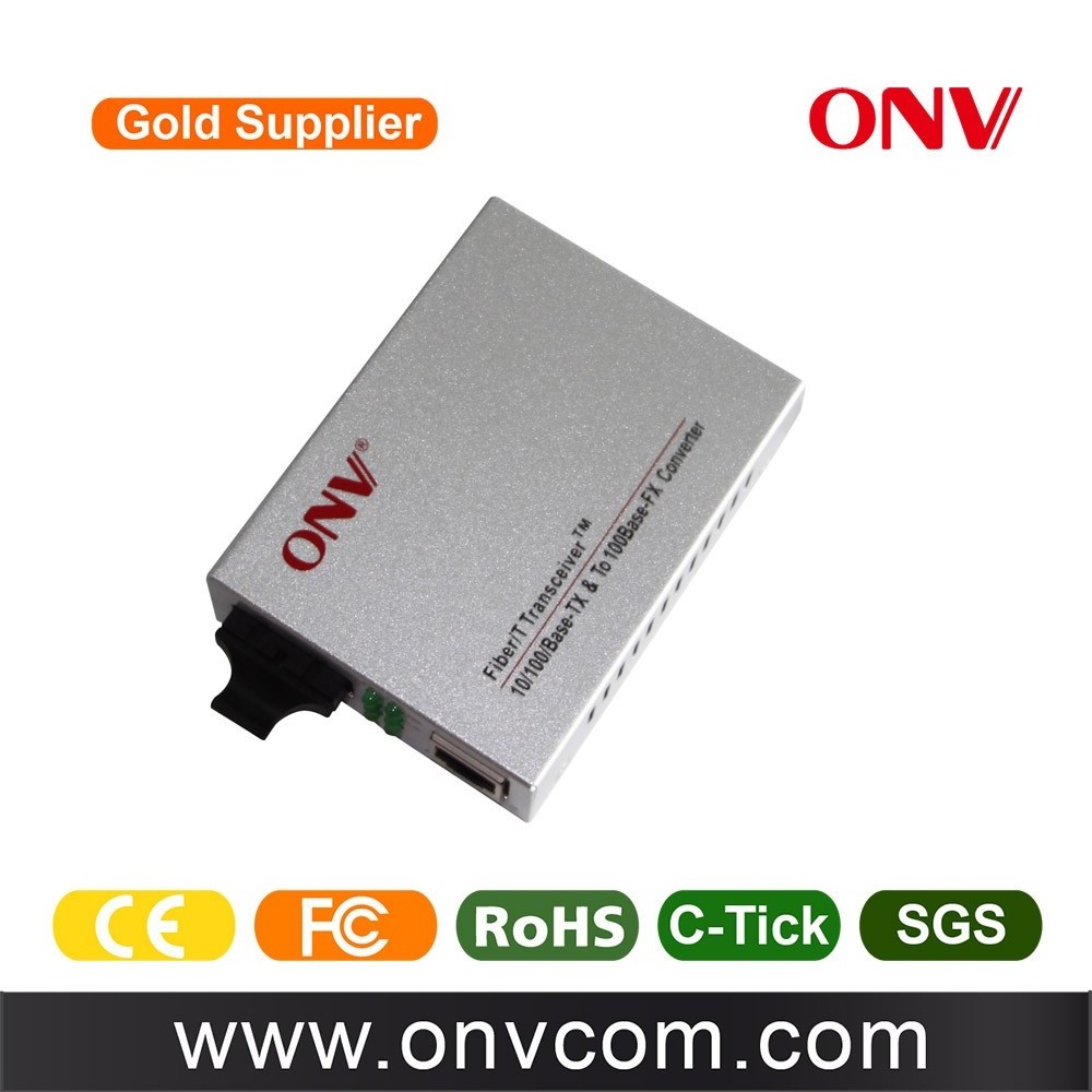 CCTV 10/100M 2 port multimode dual fiber cctv fiber optic media converter price