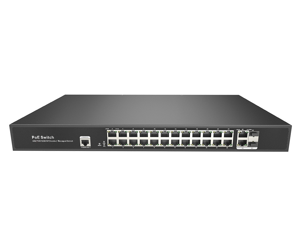 ONV 10100mbs POE switch manage 24 port fiber switch (ONV-POE31024PFM )