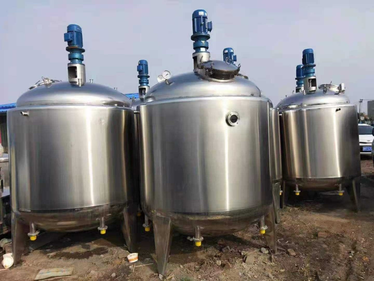 Factory price 200L-20000L liquid chemical stainless steel 304/316 mixing tank with agitator jacketed heating mixer tank reactor