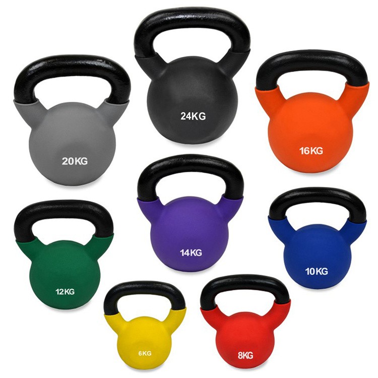 wholesale colorful  neoprene cast iron kettlebell