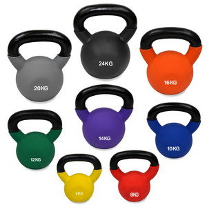 wholesale colorful  neoprene cast iron kettlebell