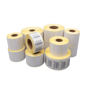 Economical thermal synthetic paper direct thermal PP label jumbo roll with freezer hotmelt adhesive