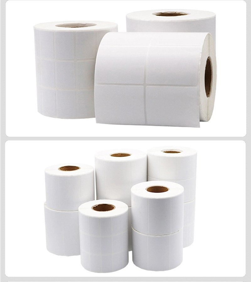 High quality bopp white label large drum printing machine sticker adhesive film