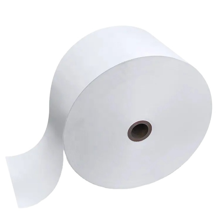 High quality bopp white label large drum printing machine sticker adhesive film