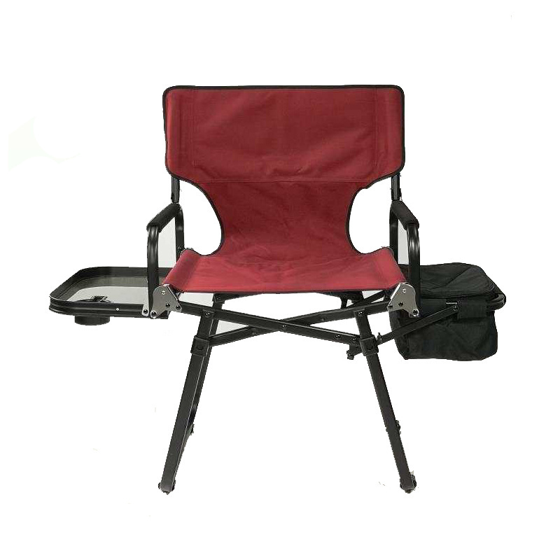 Onwaysports Lightweight Outdoor Portable Aluminum Camping Folding Director Chair With Cooler Bag