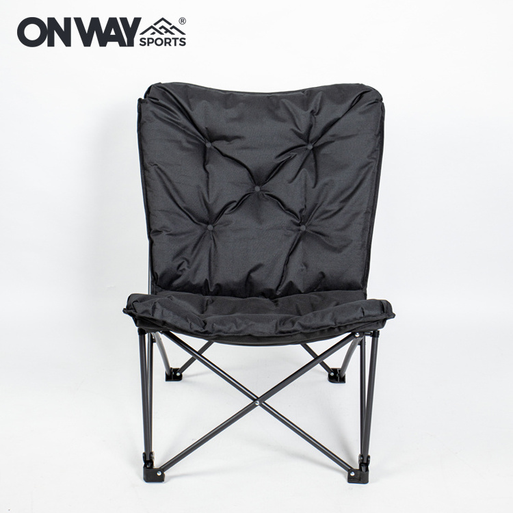 OEM Available Outdoor Leisure Portable Lightweight Folding Padded Camping Lounge Butterfly Chair