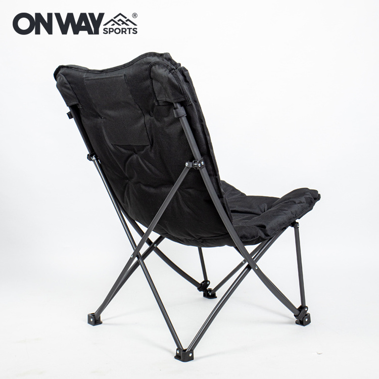 OEM Available Outdoor Leisure Portable Lightweight Folding Padded Camping Lounge Butterfly Chair