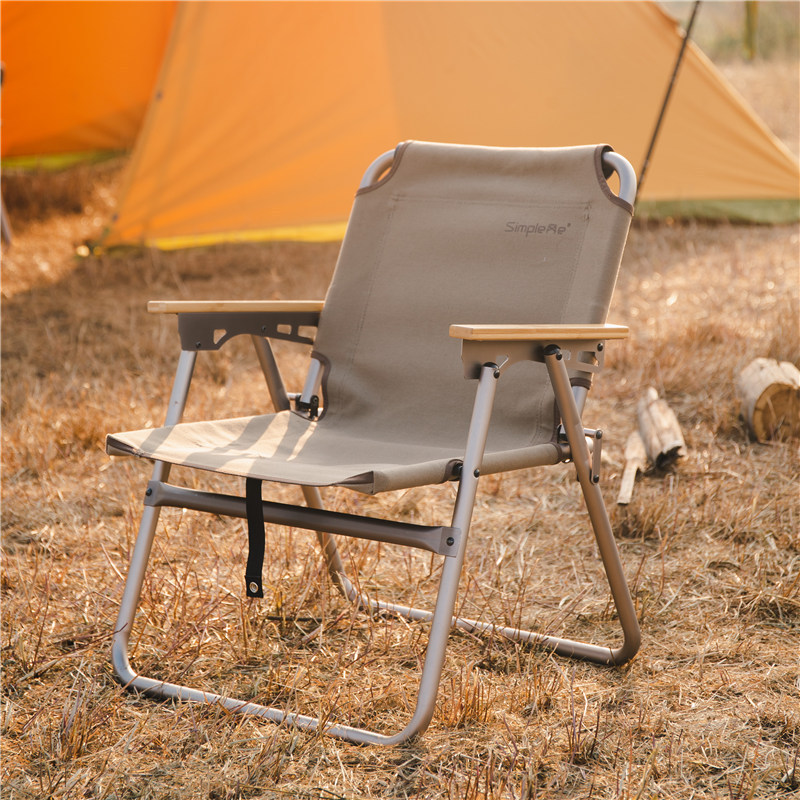 Onwaysports Color Customized Portable Aluminum Camping Chair High Seat Folding Reclining Beach Chair