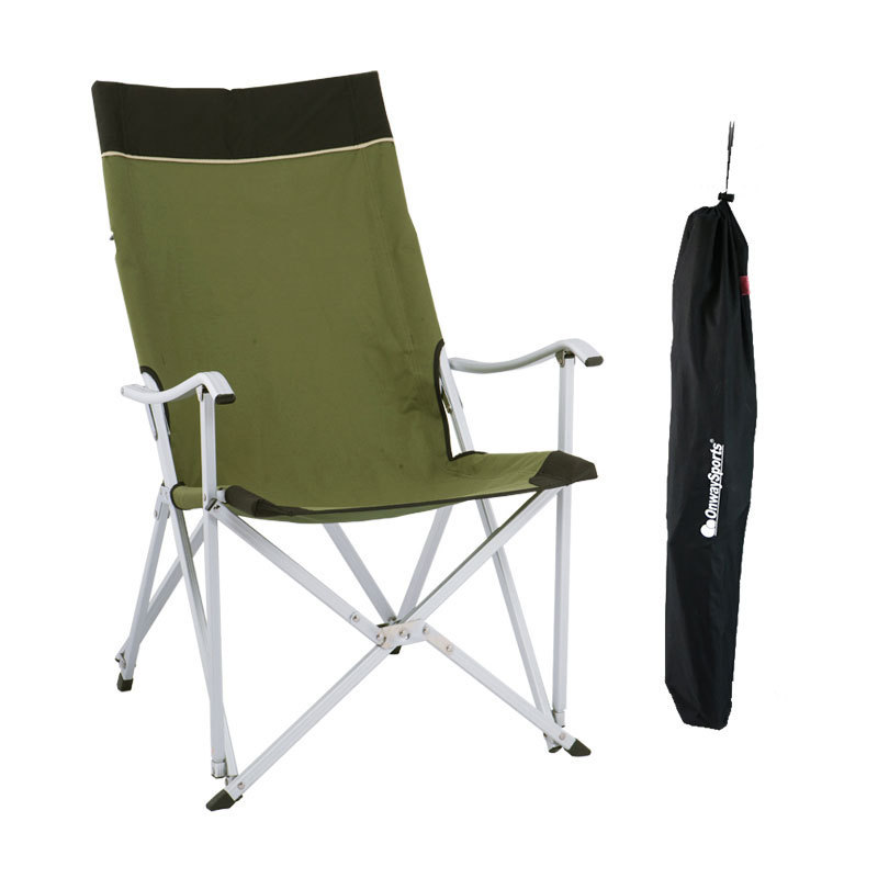 Onwaysports Luxury Aluminum Outdoor Camping Portable Reclining Folding Beach Chair