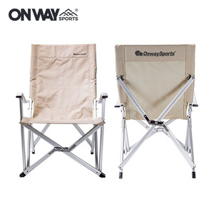 Heavy Duty Garden Beach Chair Lightweight Aluminum Ergonomic Camping Folding Chair