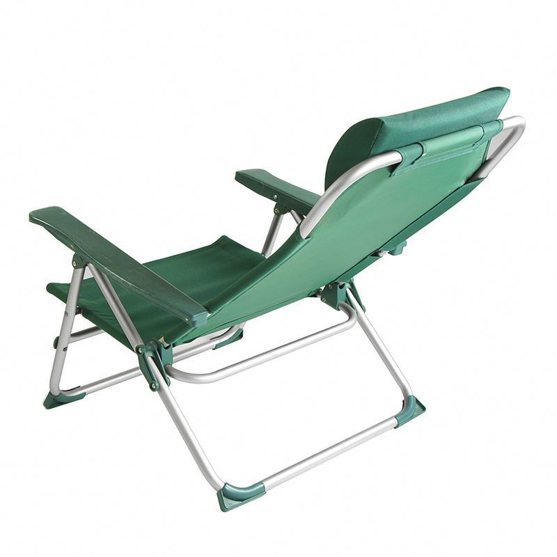 Onwaysports Portable Sillas Plegables Luxury Lower Folding Recliner Lounge Beach Chair With Pillow