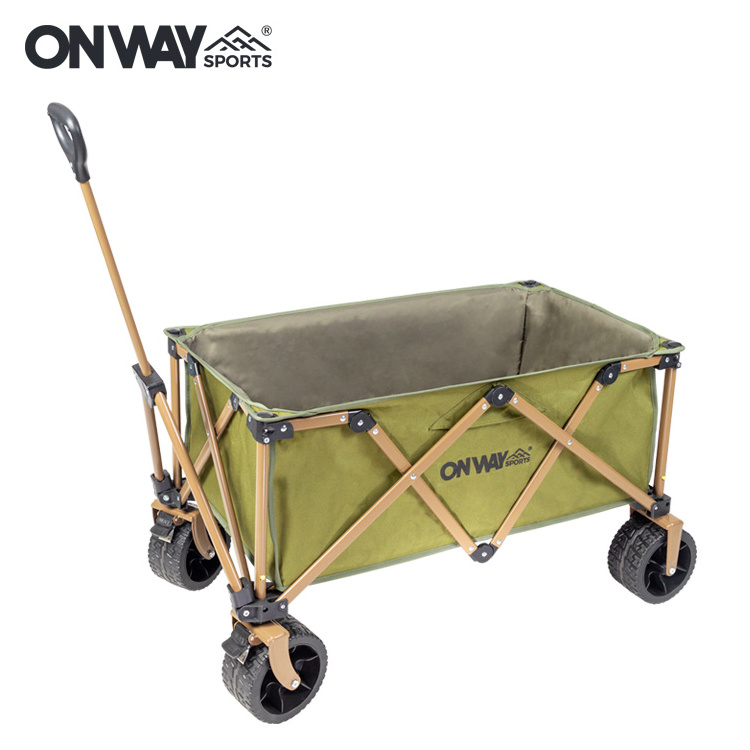 OnwaySports Outdoor Camping Folding Wagon Portable Luggage Trolley Cart