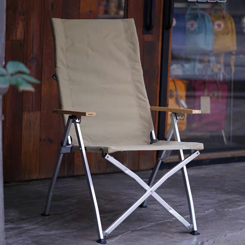 Onwaysports Hot Sale Outdoor Camping Chair Canvas Light Wight Folding Outdoor Reclining Chair