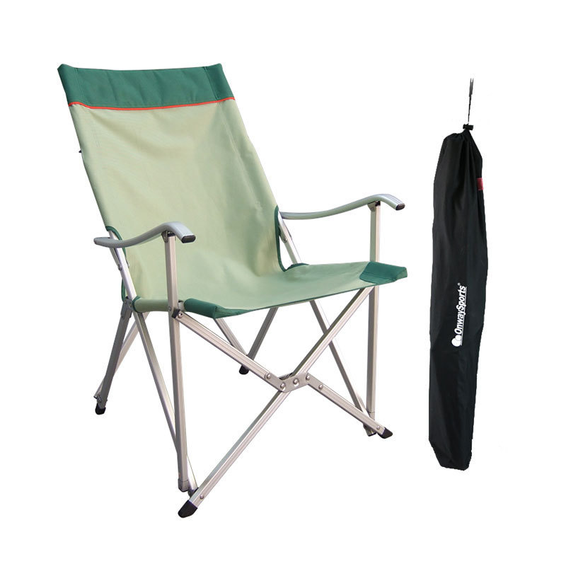 Onwaysports Luxury Aluminum Outdoor Camping Portable Reclining Folding Beach Chair