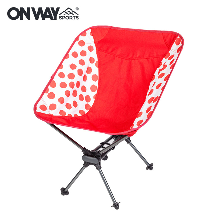 Wholesale Custom High Quality Outdoor Lightweight Aluminum Alloy Frame Portable Comfy Folding Camping Chair