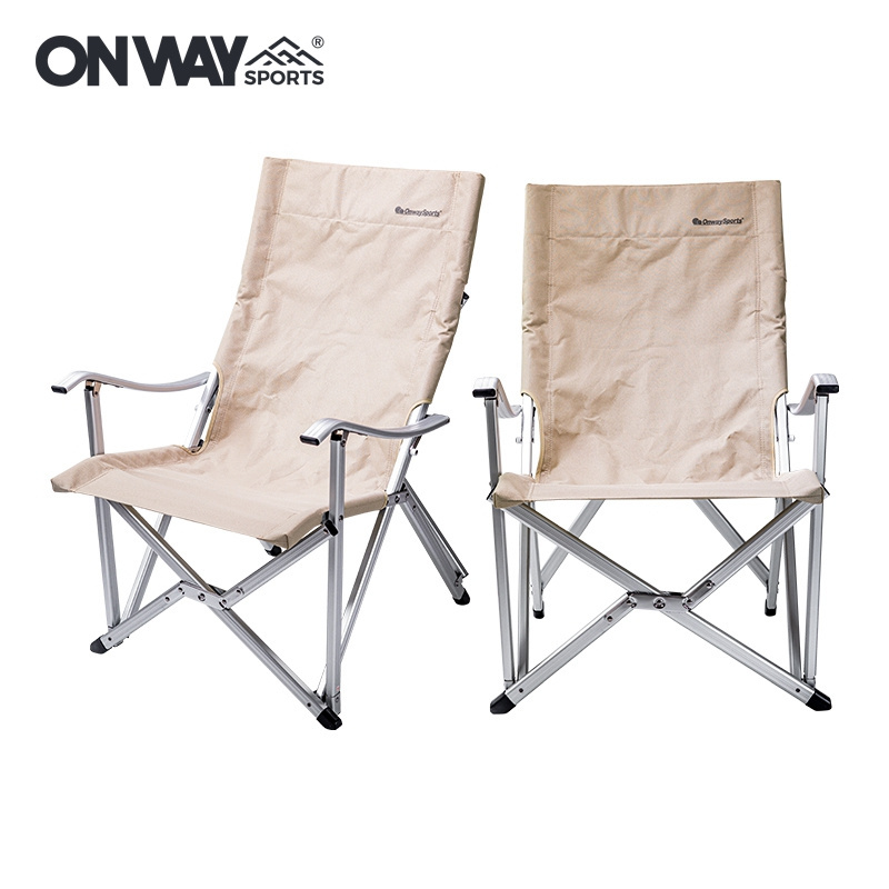 Heavy Duty Garden Beach Chair Lightweight Aluminum Ergonomic Camping Folding Chair