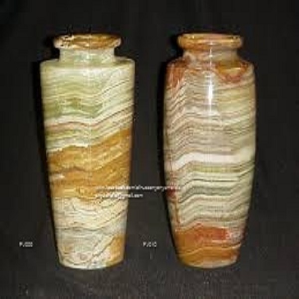 High Quality Multi Shaded Green Onyx Vase In Wholesale Price