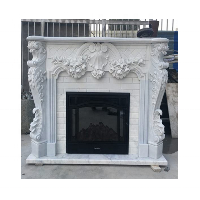 Onyx And Marble Custom Size Fireplace In Good Price