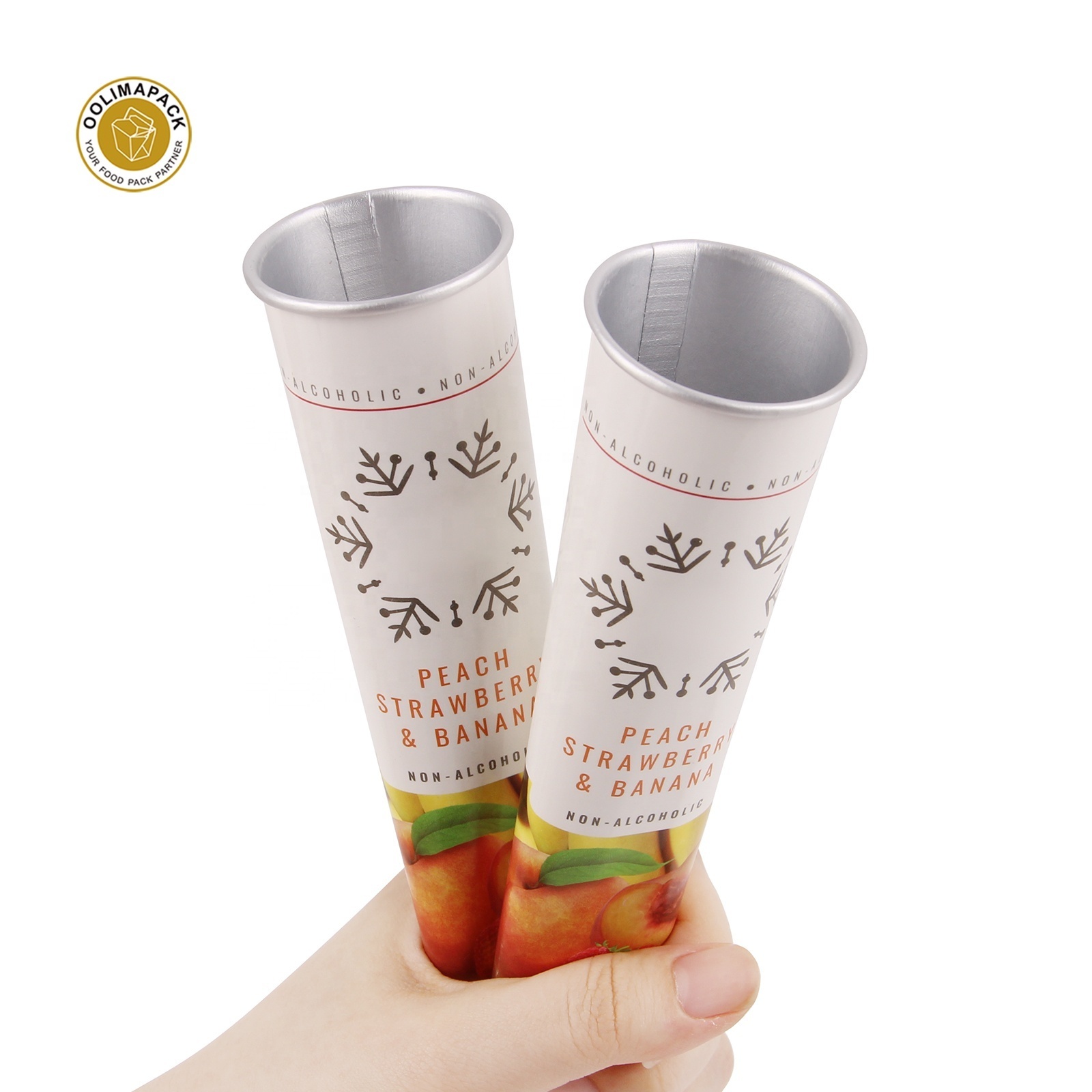 Aluminum foil coated paper packaging ice cream cone sleeve