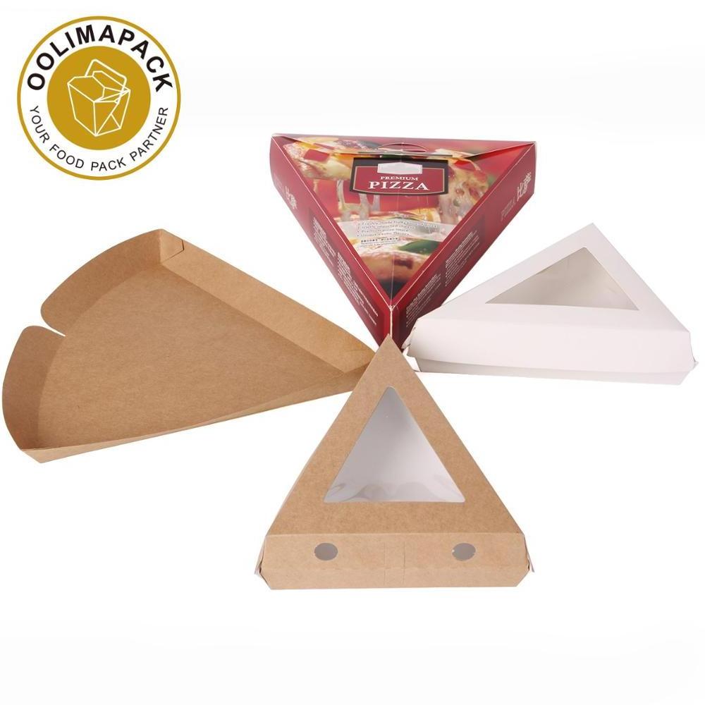 Paper pizza slice box with customer printing,pizza slice box,triangle food container