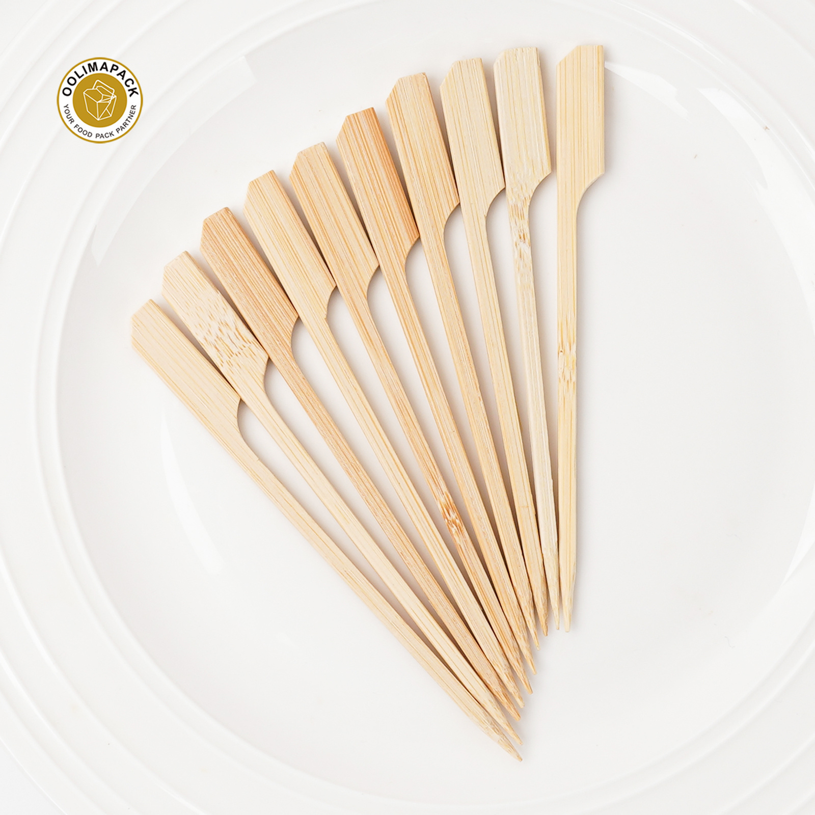 OOLIMA Bamboo Sticks for Cocktail Disposable Bamboo Food Teppo Skewer