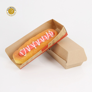 Hot Selling High Quality cardboard Hot Dog Tray Eco Friendly Hot Dog Box